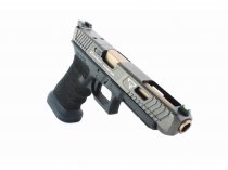Taran Tactical Aluminum Competition Mag Well for Glock 17/22/34/35 Gen 3, Flat Black 3
